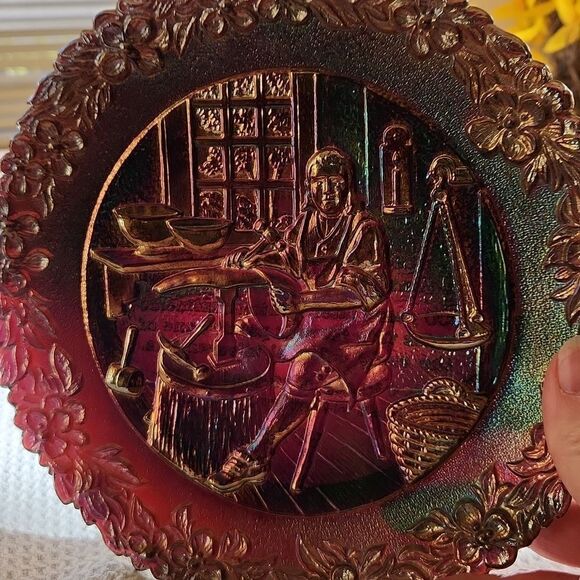 Fenton Amethyst carnival vintage American Craftsmab series #6. Paul Reve… - Picture 7 of 7